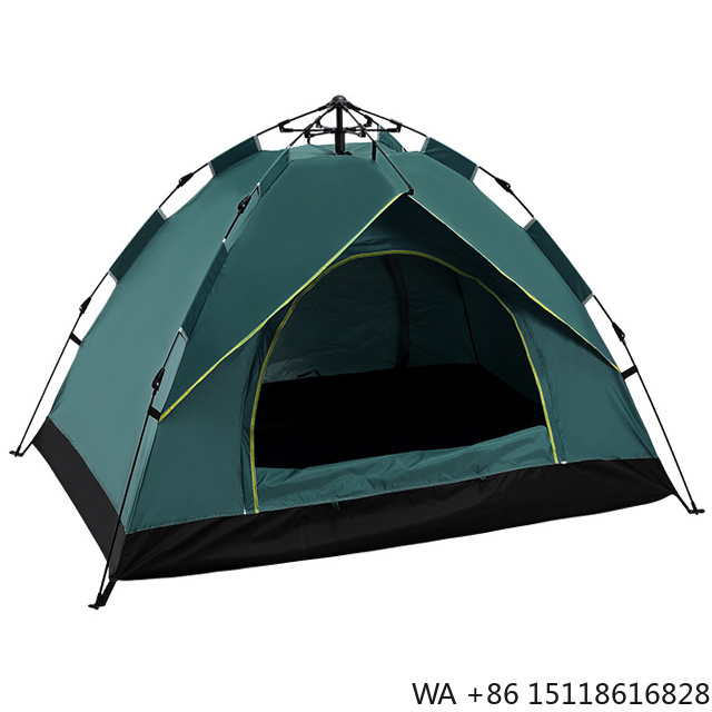 Outdoor Camping Hiking - เต็นท์แคมป์ปิ้งอัตโนมัติแบบพับได้ กันน้ำ สำหรับ 2-3 คน เหมาะสำหรับตั้งแคมป์