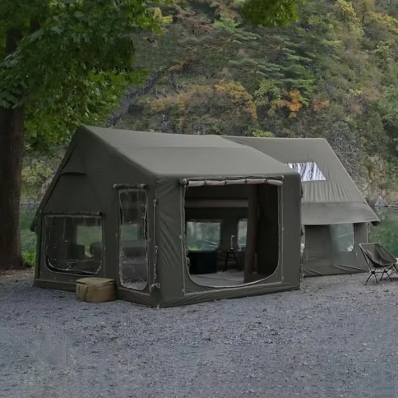 Outdoor Camping Inflatable Tent - เต็นท์แคมป์ปิ้งกลางแจ้งแบบเป่าลมสำหรับฤดูหนาว ดีไซน์โรงงานใหม่ล่าสุด ปี 2025