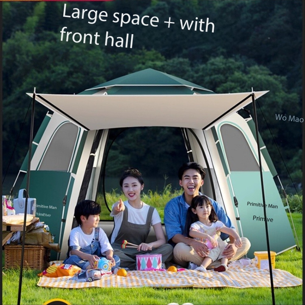 Outdoor Camping Automatic Quick Opening Tent - อุปกรณ์ตั้งแคมป์ ลดราคา 6-8 คน เต็นท์แคมป์ปิ้ง กันน้ำ