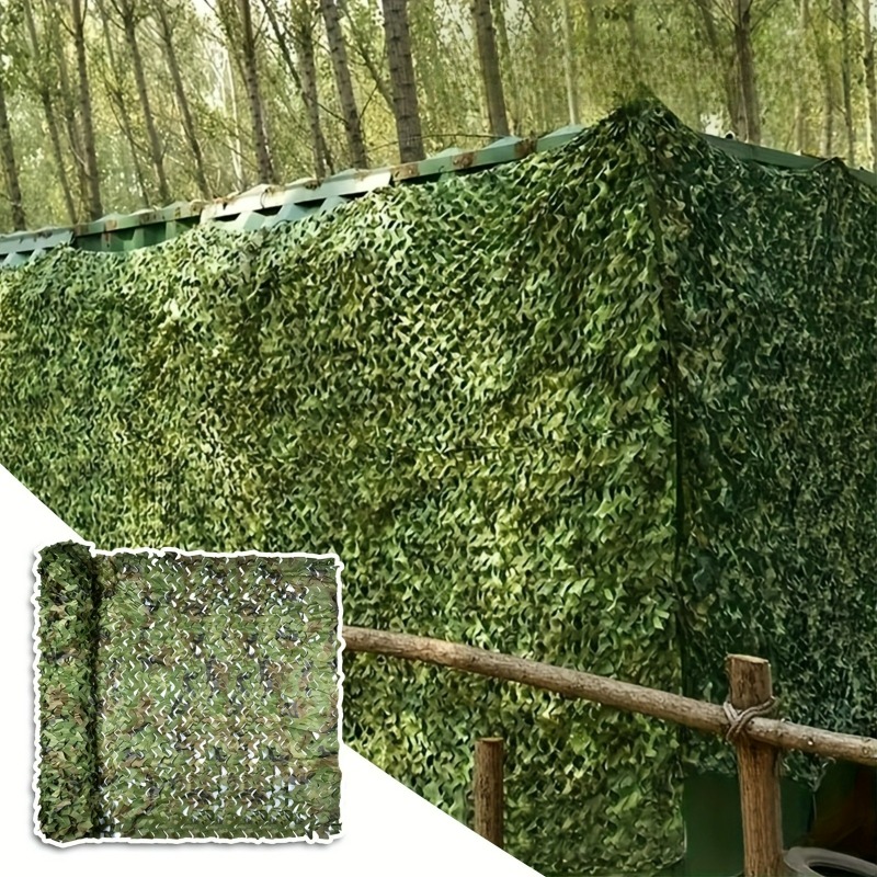 Outdoor Camping Venues - ตาข่ายลายพรางสีเขียว 1 ชิ้น ตาข่ายตกแต่งธีมป่า สำหรับตกแต่งงานปาร์ตี้ สนามหญ้ากลางแจ้ง