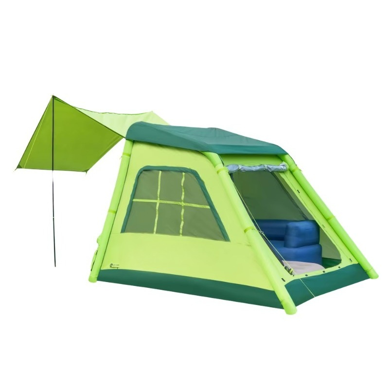 Outdoor Camping Inflatable Tent - เต็นท์ลมพกพาแบบกันน้ำ Oxford สำหรับตั้งแคมป์กลางแจ้ง แบ็คแพ็ค ชายหาด และงานเทศกาล