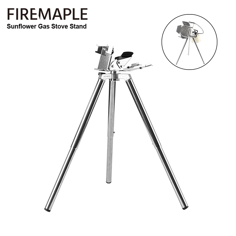 Outdoor Camping Gas Heater - Fire-Maple Sunflower เตาแก๊สขาตั้ง 1/4 ''สกรูน้ําหนักเบาเครื่องทําความร้อนแก๊สขาตั้งกล้องสแตนเลสกลางแจ้ง Burner