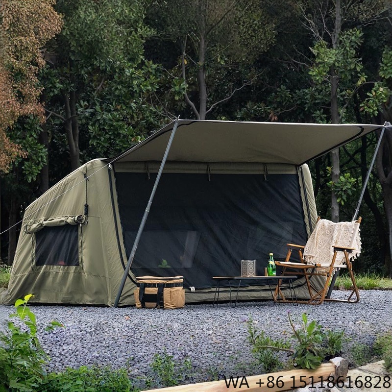 Outdoor Camping Inflatable Tent - เต็นท์แคมป์ปิ้งอัตโนมัติพองลมสำหรับกลางแจ้ง สำหรับงานปาร์ตี้ ใช้ได้ทุกฤดู กันน้ำ ทนไฟ ทำจากผ้าฝ้าย