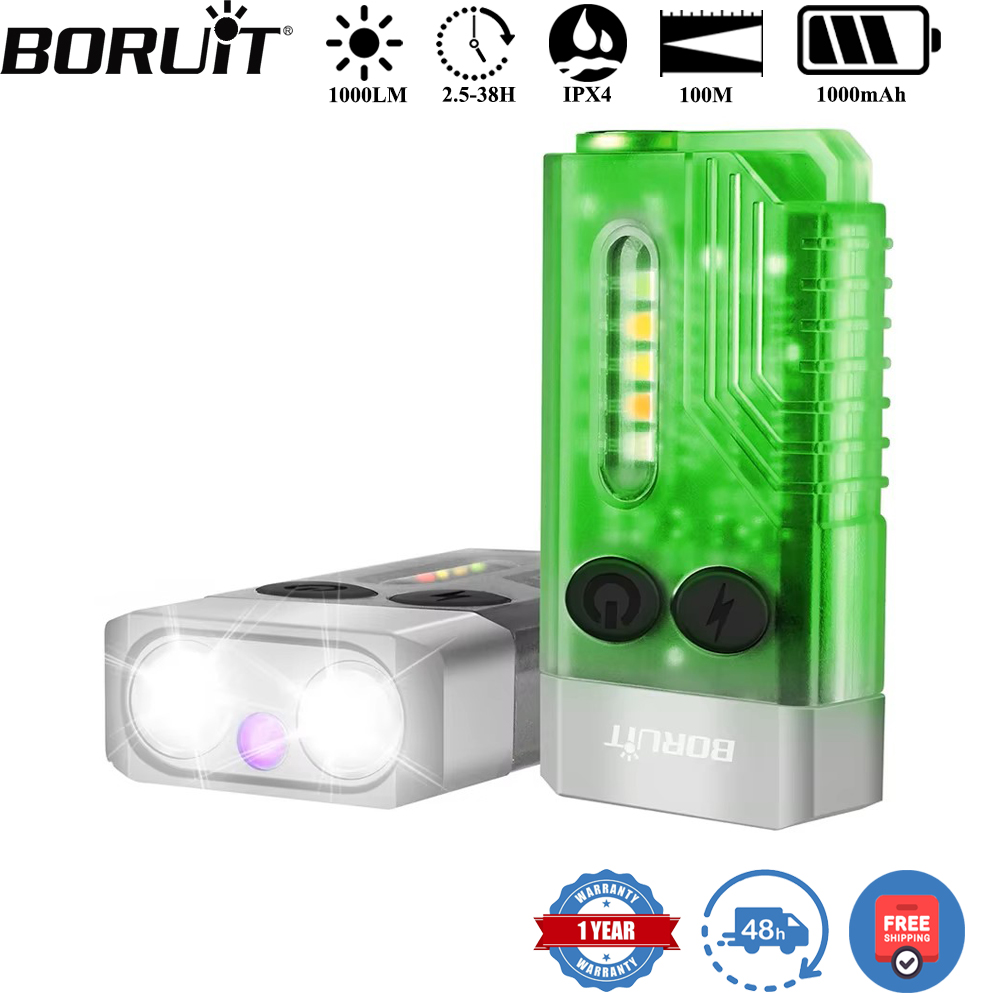 Outdoor Camping Adventure - ไฟฉายพวงกุญแจ BORUiT V10 แบบ UV LED
