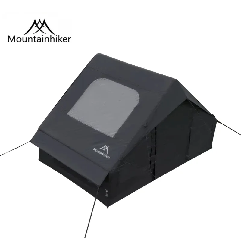 Outdoor Camping Inflatable Tent - เต็นท์เป่าลม MOUNTAINHIKER สีดำ/สีกากี พร้อมหลังคาผ้า Oxford พกพาสะดวก