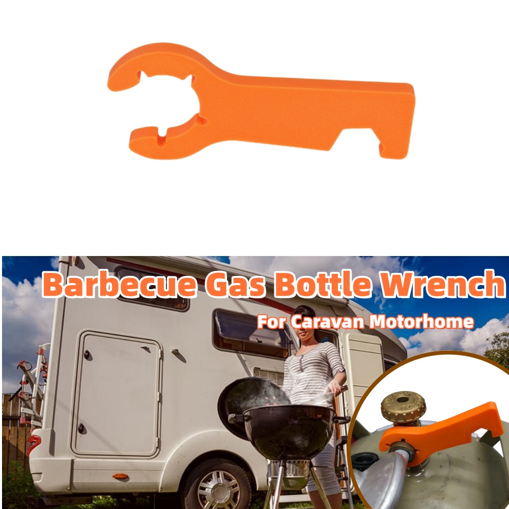 Outdoor Camping Accessories - ประแจแก๊สสำหรับเตาบาร์บีคิว RV แบบพกพา 2in1 พร้อมแม่เหล็ก อุปกรณ์ตั้งแคมป์กลางแจ้งสำหรับรถบ้านและรถมอเตอร์โฮม