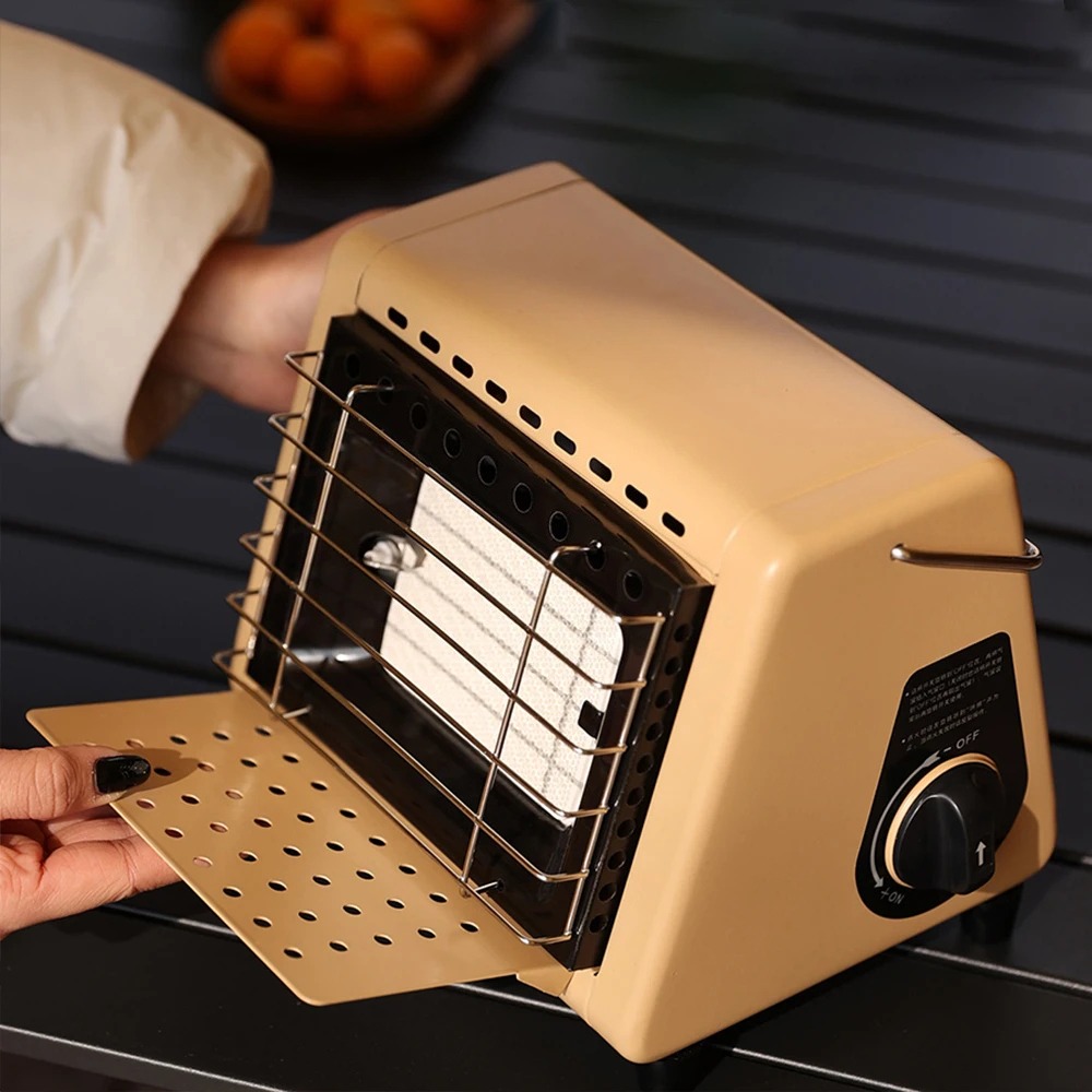 Outdoor Camping Gas Heater - เตาแก๊สแบบพกพา 1.5 กิโลวัตต์ สำหรับทำอาหารและให้ความร้อน 2 in