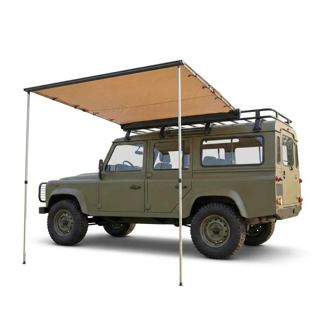 Outdoor Camping Van - กันสาดหลังคารถ SUV รถบรรทุก รถตู้ - ม่านบังแดดด้านข้างแบบพับเก็บได้,