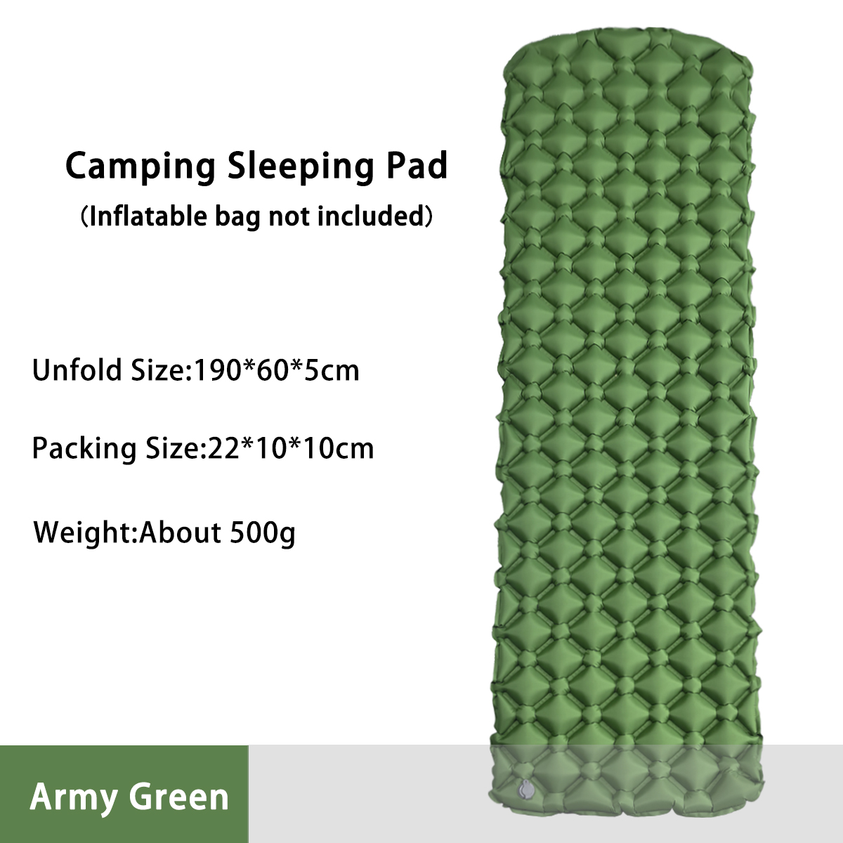 Outdoor Camping Inflatable Tent - ที่นอนเป่าลมสำหรับตั้งแคมป์ในเต็นท์ เตียงพับสำหรับแคมป์ แผ่นรองนอน ผ้าห่มปิกนิก แผ่นรองนอนสำหรับเดินทาง อุปกรณ์แคมป์ปิ้ง
