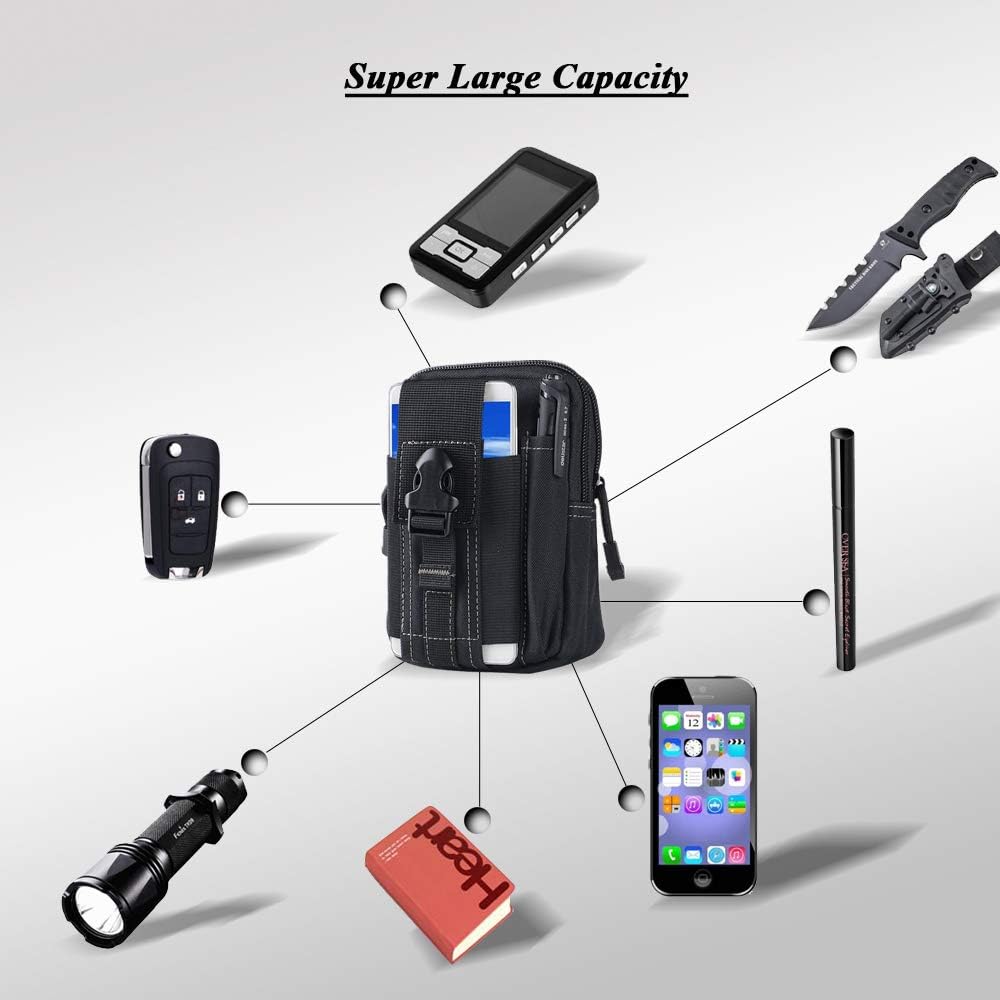 กระเป๋าคาดเอวแบบยุทธวิธี Molle - Outdoor Camping Hiking บทวิจารณ์และราคา