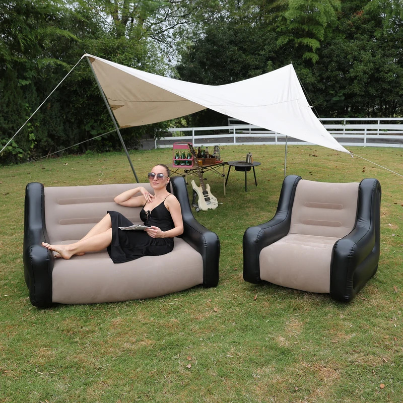 ที่นอนลม โซฟาเป่าลม เก้าอี้เป่ - Outdoor Camping Inflatable Tent บทวิจารณ์และราคา