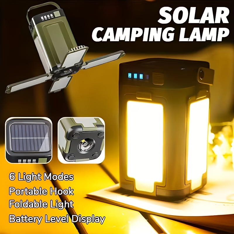 ไฟแคมป์ปิ้งพกพาพลังงานแสงอาทิต - Outdoor Camping Lamp บทวิจารณ์และราคา