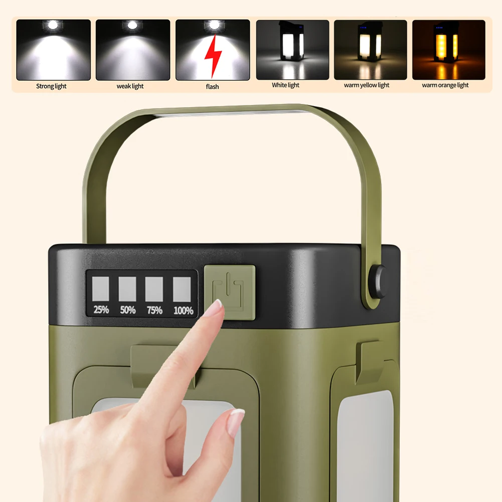 ไฟแคมป์ปิ้งพกพาพลังงานแสงอาทิต - Outdoor Camping Lamp บทวิจารณ์และราคา