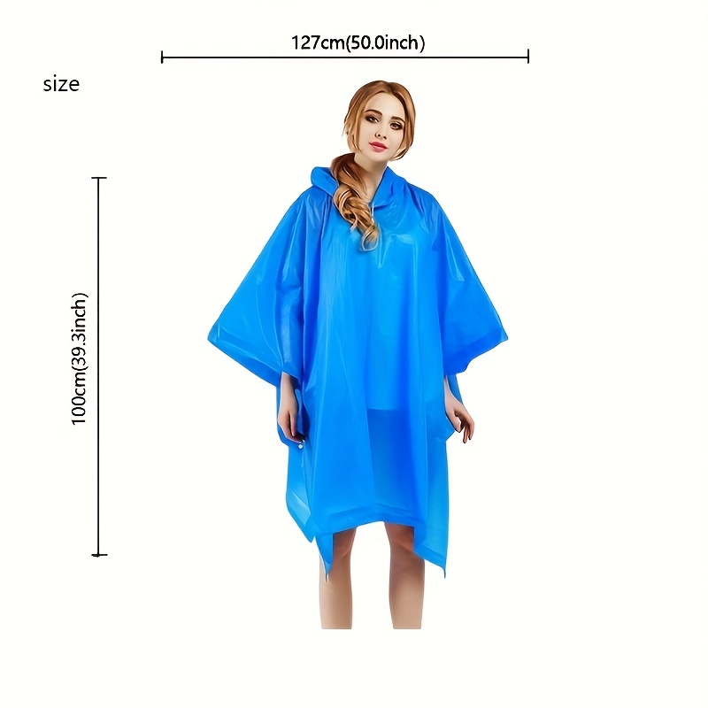 Rain Ponchos สําหรับผู้ใหญ่สํา - Camping Rain Poncho บทวิจารณ์และราคา