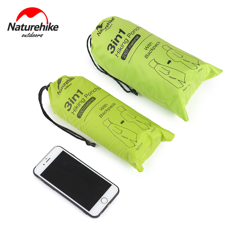 Naturehike Rain Jacket 3 ใน 1  - Camping Rain Poncho บทวิจารณ์และราคา