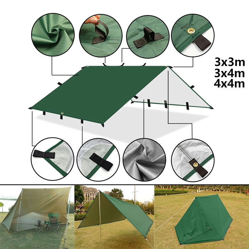 เต็นท์พักแรม4x4ม. 4X3ม. 3x3ม.  - Outdoor Camping Automatic Quick Opening Tent บทวิจารณ์และราคา