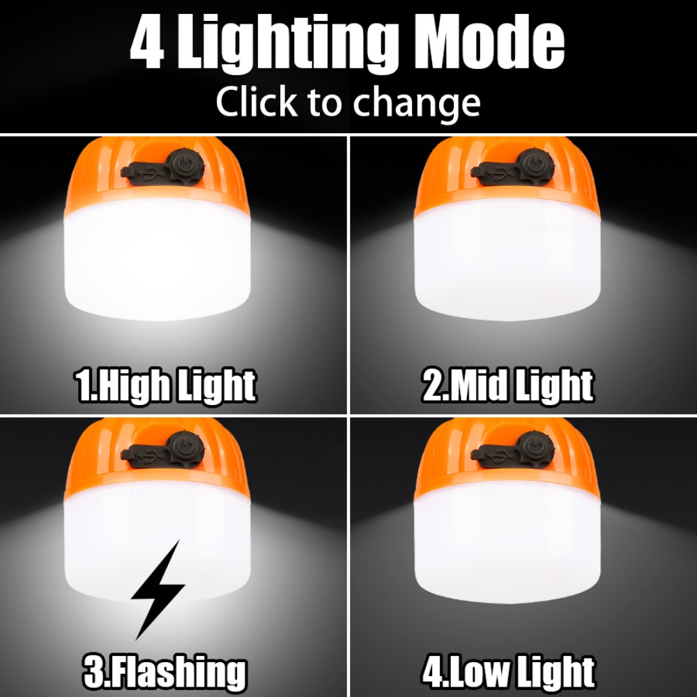 โคมไฟตั้งแคมป์ขนาดเล็กแบบพกพา  - Outdoor Camping Lamp บทวิจารณ์และราคา