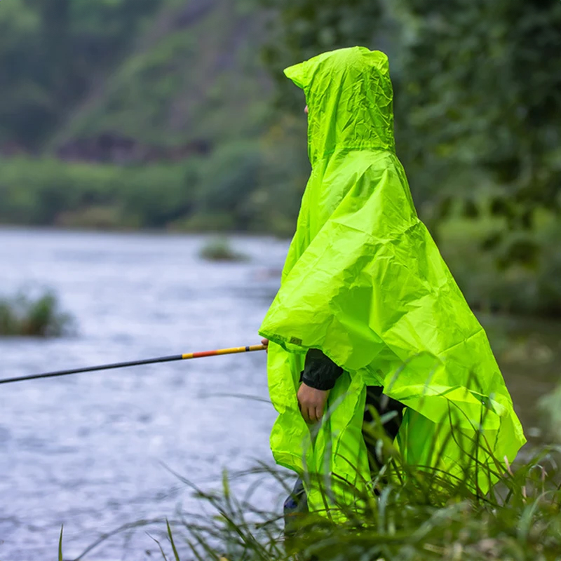 เสื้อกันฝน 3 in 1 กันน้ำ น้ำหน - Camping Rain Poncho บทวิจารณ์และราคา
