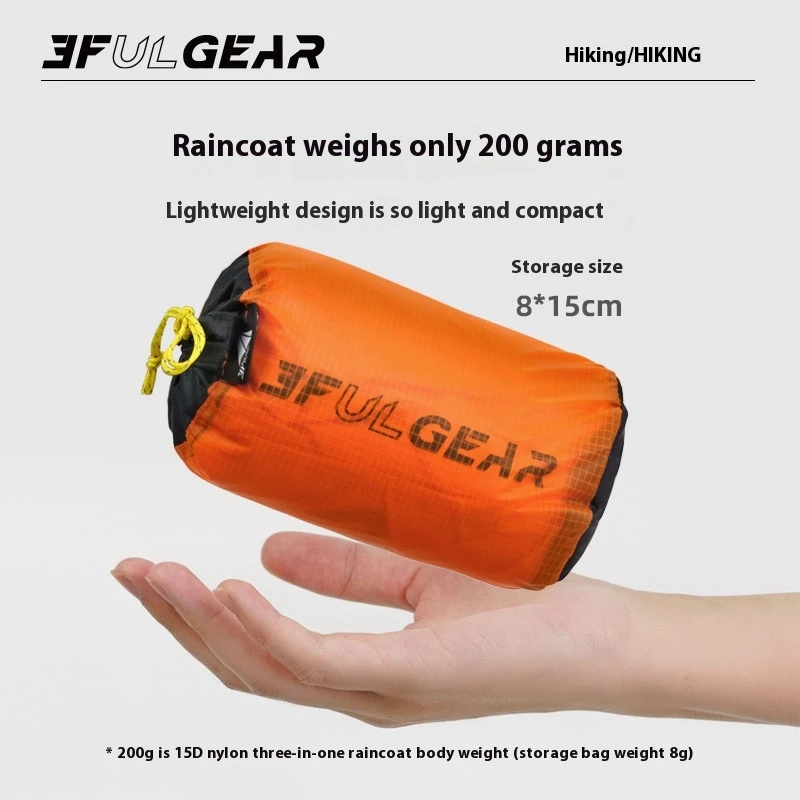 3F UL GEAR เสื้อกันฝนเดินป่าแบ - Camping Rain Poncho บทวิจารณ์และราคา
