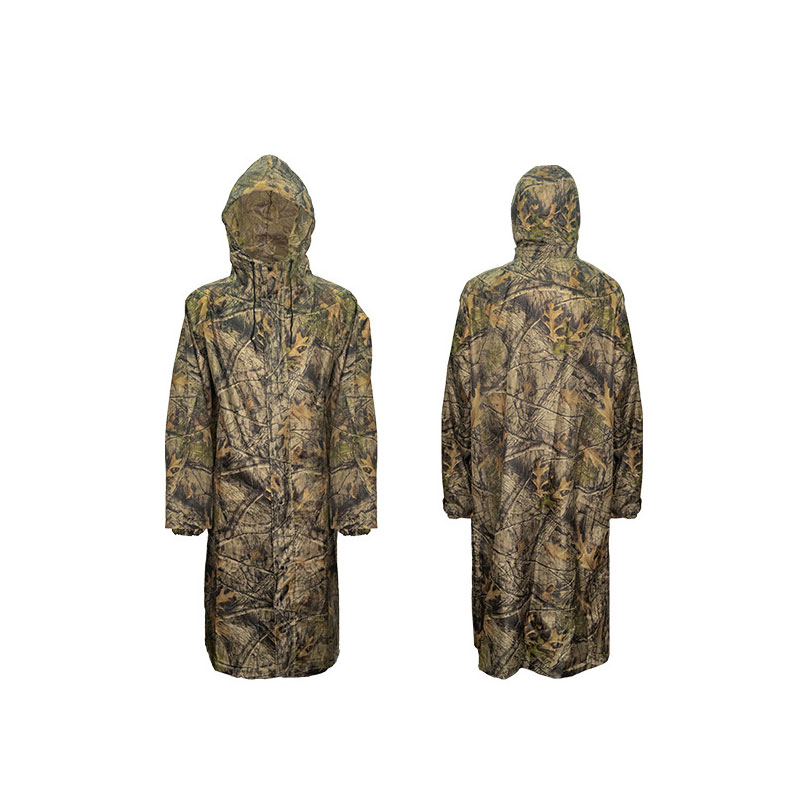 เสื้อกันฝนลายพรางตัวยาวสำหรับผ - Camping Rain Poncho บทวิจารณ์และราคา