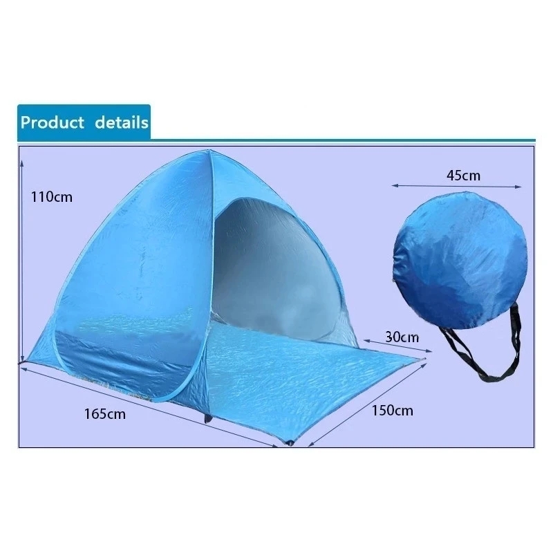 เต็นท์ชายหาดเปิดอัตโนมัติรวดเร - Outdoor Camping Automatic Quick Opening Tent บทวิจารณ์และราคา