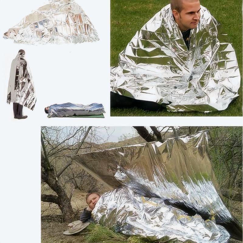4 ชิ้นผ้าห่มฉุกเฉินกลางแจ้งชุด - Survival Kit บทวิจารณ์และราคา