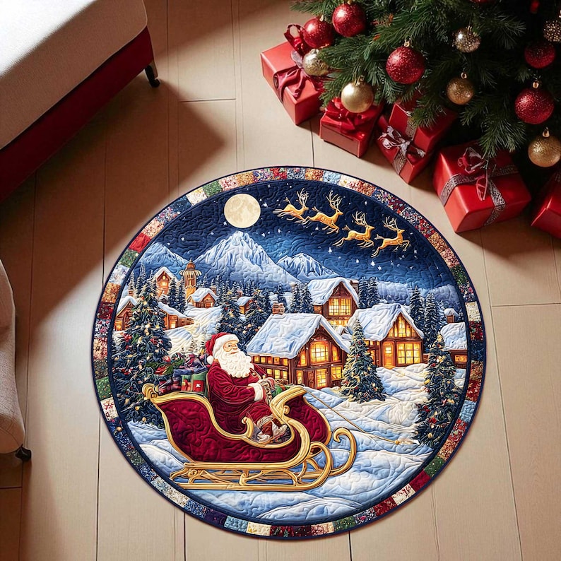 พรมเช็ดเท้าลายรถเลื่อนซานต้าคร - Outdoor Camping Decor Ideas บทวิจารณ์และราคา