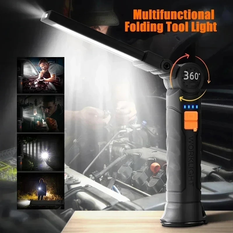ไฟฉาย LED แบบพกพา COB ชาร์จไฟผ - Outdoor Camping Accessories บทวิจารณ์และราคา