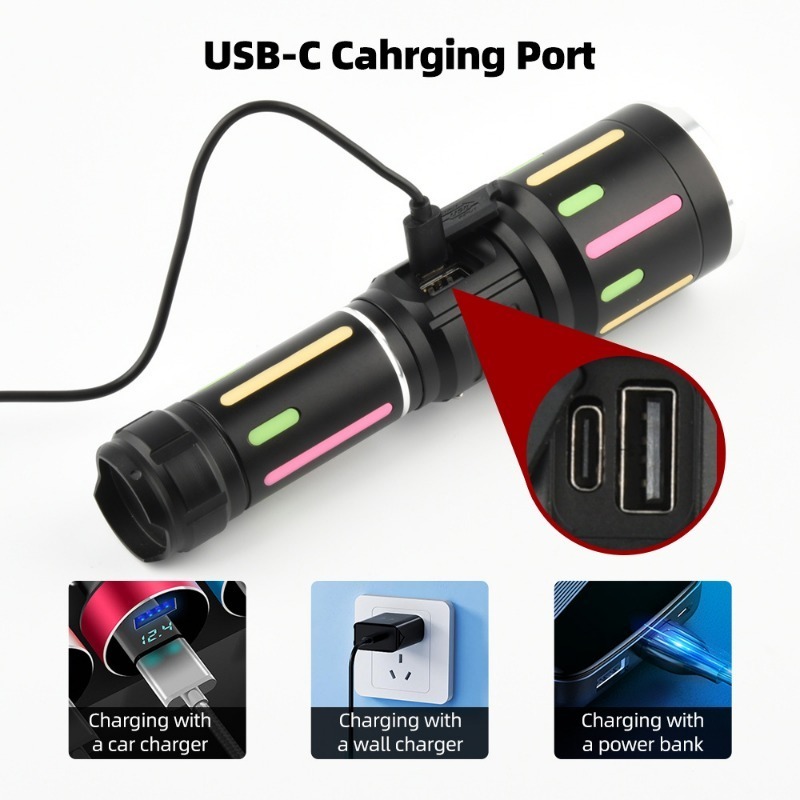 ไฟฉายเรืองแสงแสงสีขาวกำลังสูงแ - Outdoor Camping Hiking บทวิจารณ์และราคา