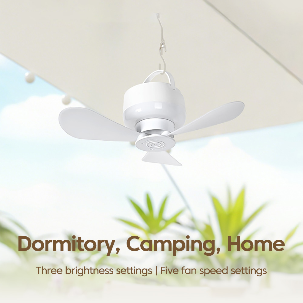 พัดลมเพดานขนาดเล็กแบบพกพาพร้อม - Outdoor Camping Cot บทวิจารณ์และราคา