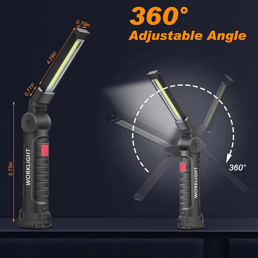 ไฟฉายแม่เหล็กแบบชาร์จไฟได้แบบพ - Outdoor Camping Lamp บทวิจารณ์และราคา
