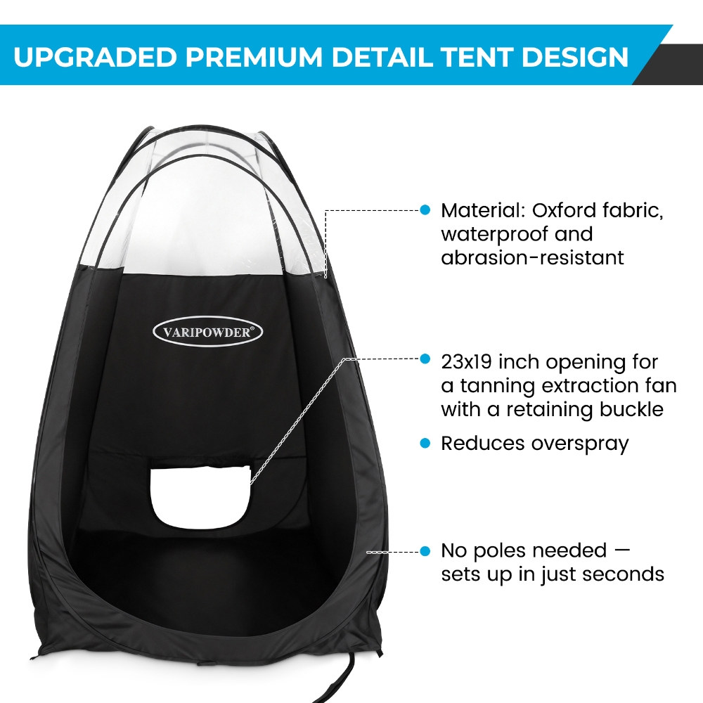เต็นท์อาบแดดสีดำแบบพกพาสำหรับต - Outdoor Camping Automatic Quick Opening Tent บทวิจารณ์และราคา