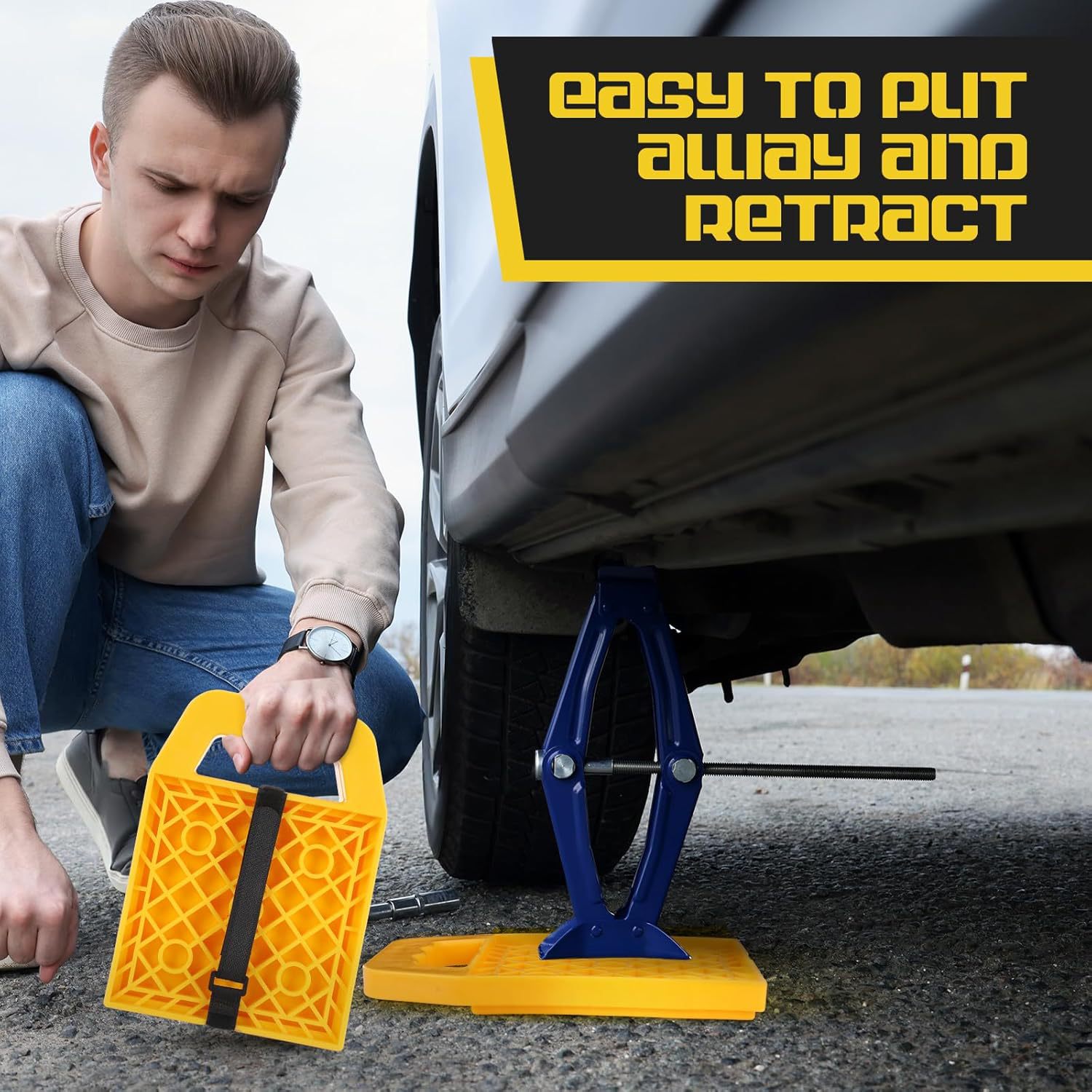 บล็อกปรับระดับรถพ่วงสำหรับการต - Outdoor Camping Van บทวิจารณ์และราคา