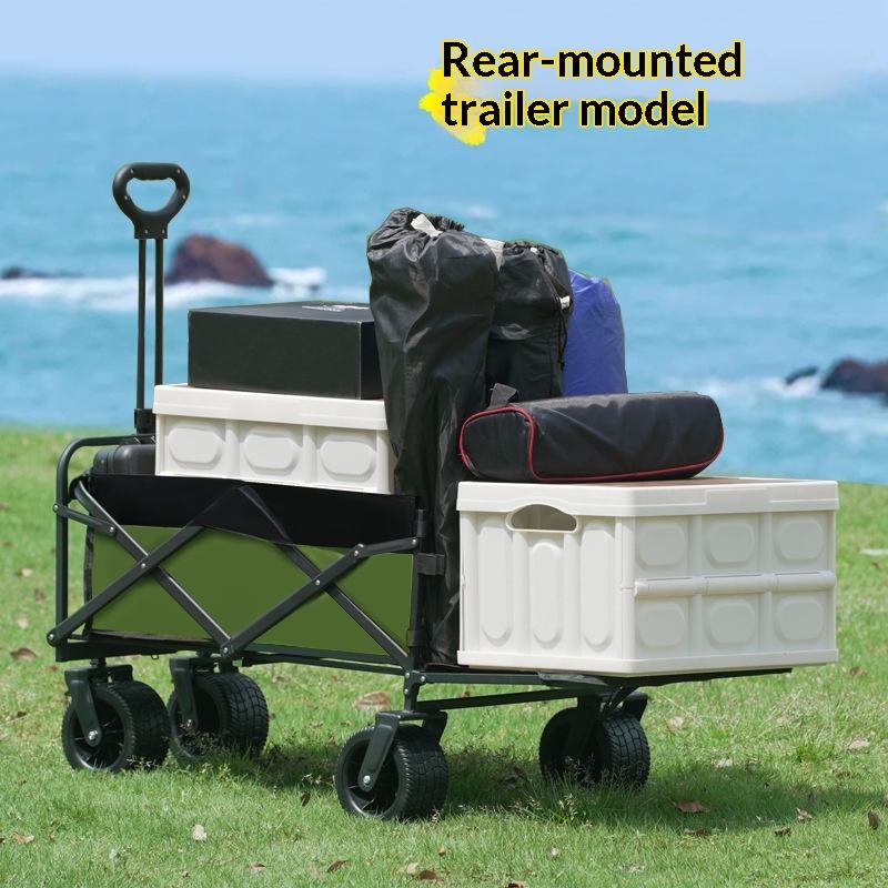 รถเข็นอเนกประสงค์แบบพับได้ 4 ล - Outdoor Camping Hiking บทวิจารณ์และราคา