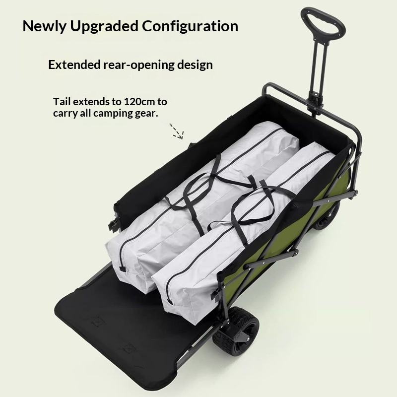 รถเข็นอเนกประสงค์แบบพับได้ 4 ล - Outdoor Camping Hiking บทวิจารณ์และราคา