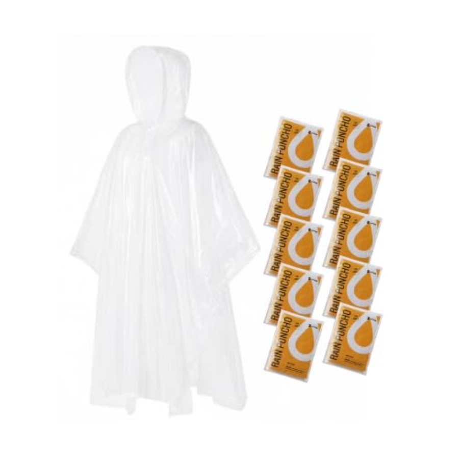 เสื้อกันฝนแบบใช้แล้วทิ้งสำหรับ - Camping Rain Poncho บทวิจารณ์และราคา