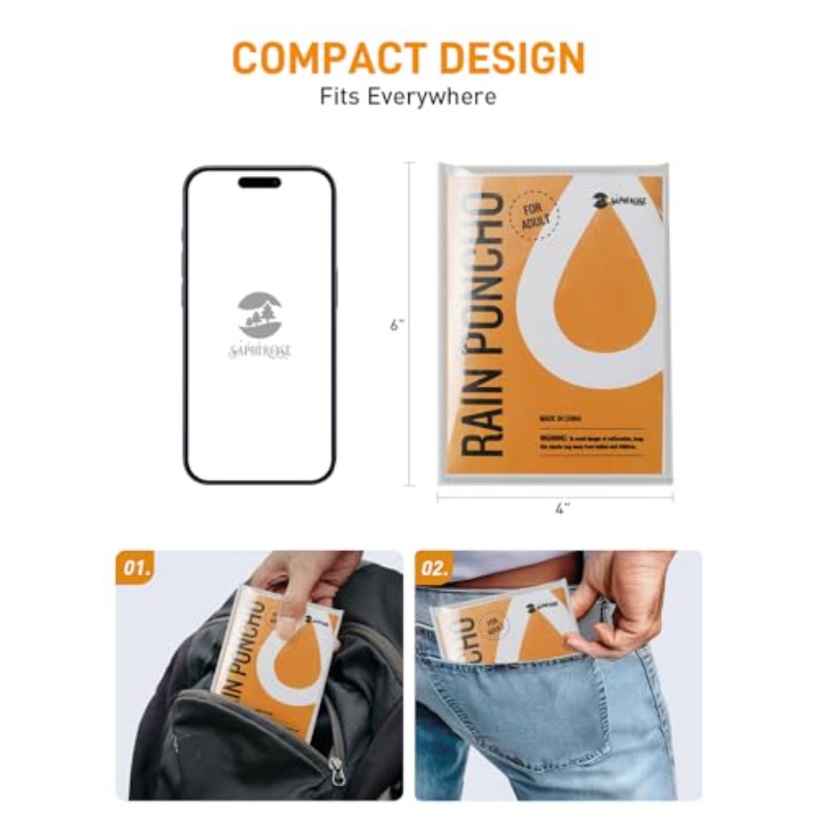 เสื้อกันฝนแบบใช้แล้วทิ้งสำหรับ - Camping Rain Poncho บทวิจารณ์และราคา