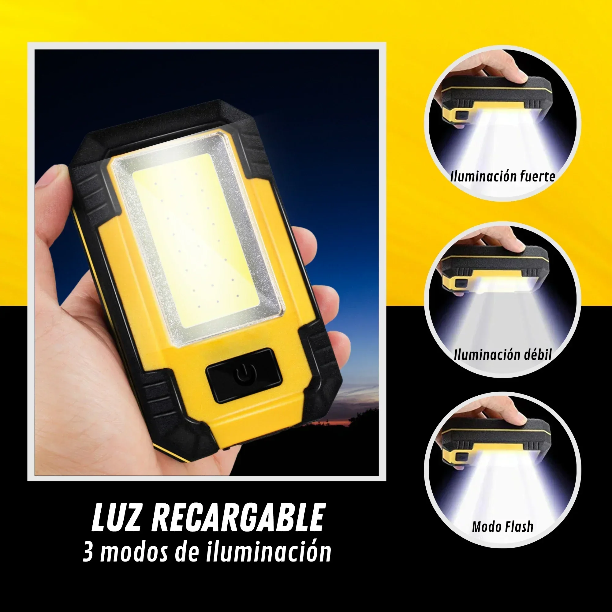 ไฟฉายชาร์จได้ 4000mAh แสงสว่าง - Outdoor Camping Accessories บทวิจารณ์และราคา
