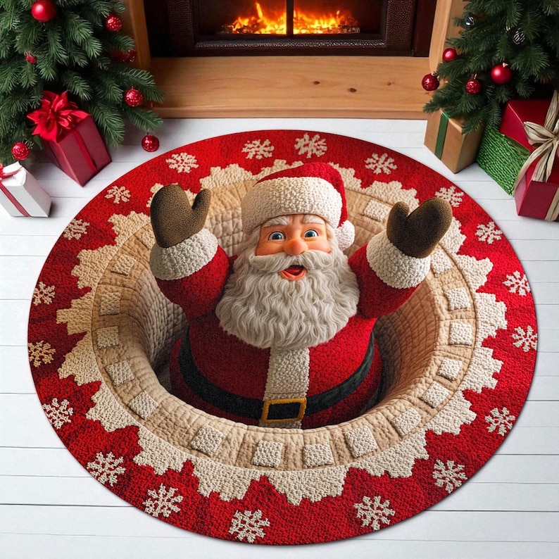 พรมเช็ดเท้าลายซานตาคลอสสำหรับเ - Outdoor Camping Decor Ideas บทวิจารณ์และราคา