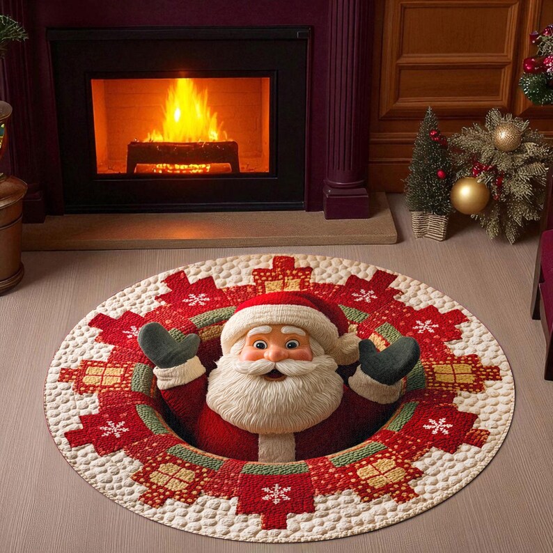 พรมเช็ดเท้าลายซานตาคลอสสำหรับเ - Outdoor Camping Decor Ideas บทวิจารณ์และราคา