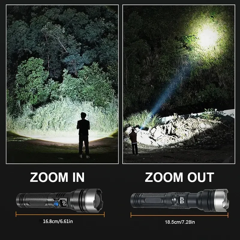 900000LM ไฟฉาย LED ทรงพลังแบบช - Outdoor Camping Adventure บทวิจารณ์และราคา