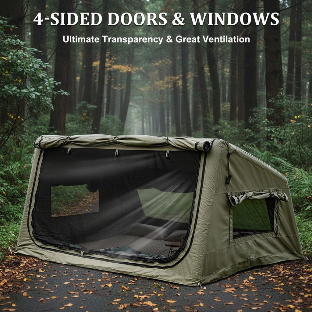 เต็นท์แคมป์ปิ้งอัตโนมัติพองลมส - Outdoor Camping Inflatable Tent บทวิจารณ์และราคา