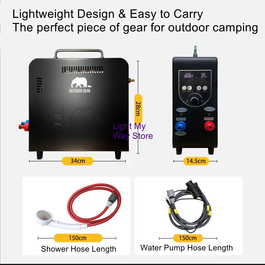 เครื่องทำน้ำอุ่นแก๊สแบบพกพาสำห - Outdoor Camping Gas Heater บทวิจารณ์และราคา