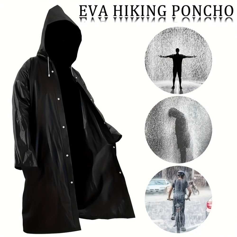 เสื้อปอนโชกันฝนสำหรับผู้ใหญ่ทุ - Camping Rain Poncho บทวิจารณ์และราคา