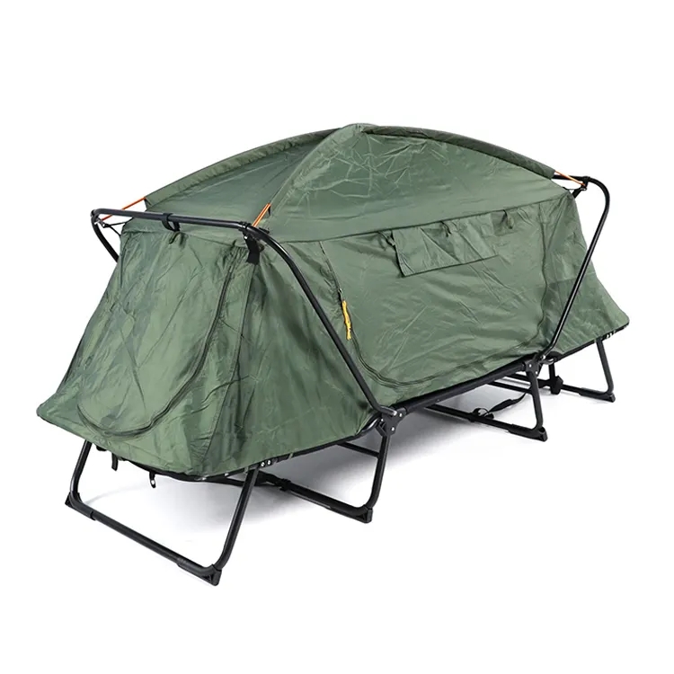 เตียงนอนพับได้ขนาดใหญ่สำหรับ 1 - Outdoor Camping Cot บทวิจารณ์และราคา