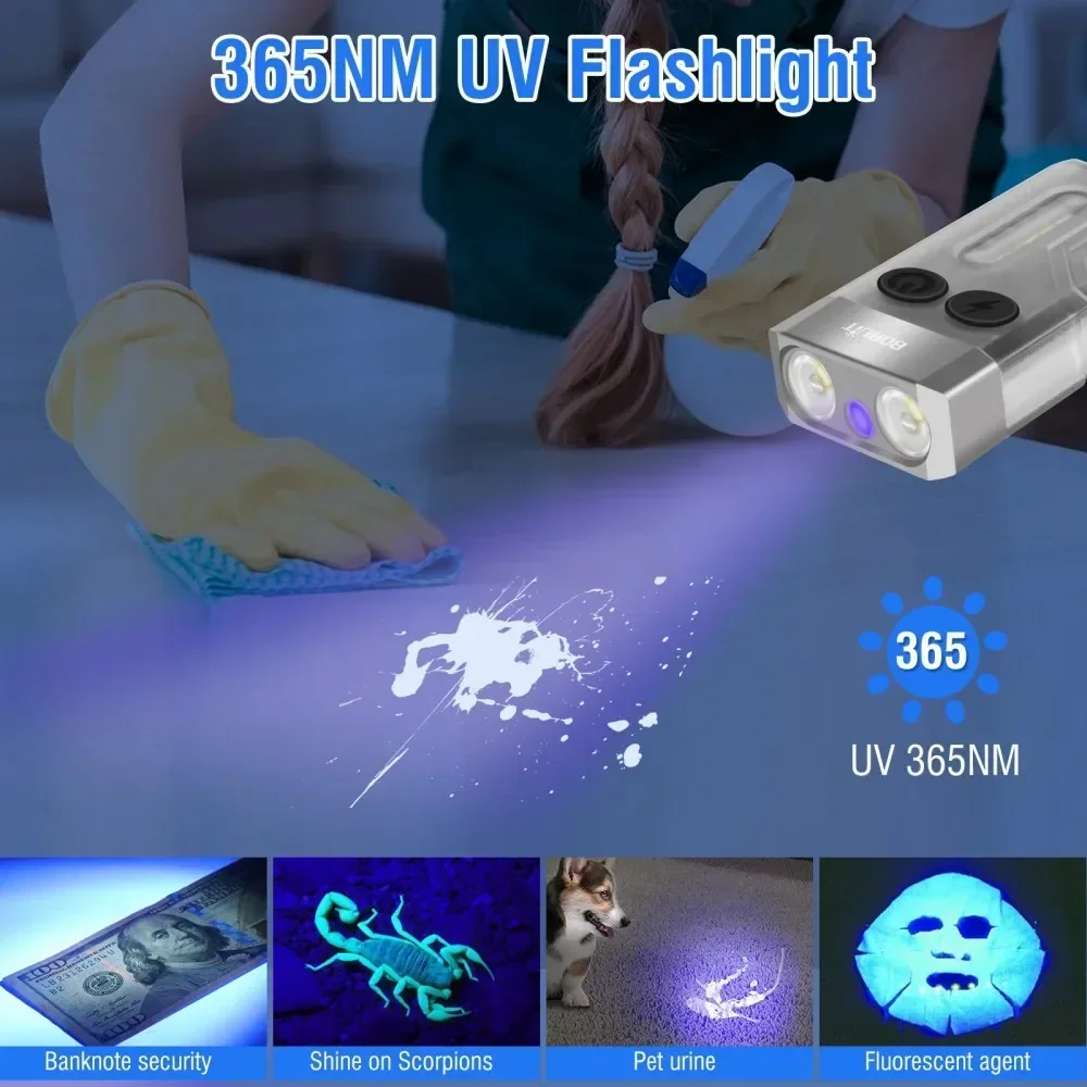 ไฟฉายพวงกุญแจ BORUiT V10 แบบ U - Outdoor Camping Adventure บทวิจารณ์และราคา