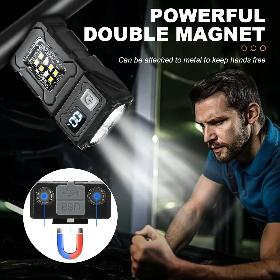 2/1 ชิ้นไฟฉายแบบพกพาซุปเปอร์ไบ - Outdoor Camping Adventure บทวิจารณ์และราคา