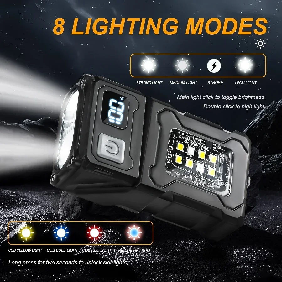 2/1 ชิ้นไฟฉายแบบพกพาซุปเปอร์ไบ - Outdoor Camping Adventure บทวิจารณ์และราคา