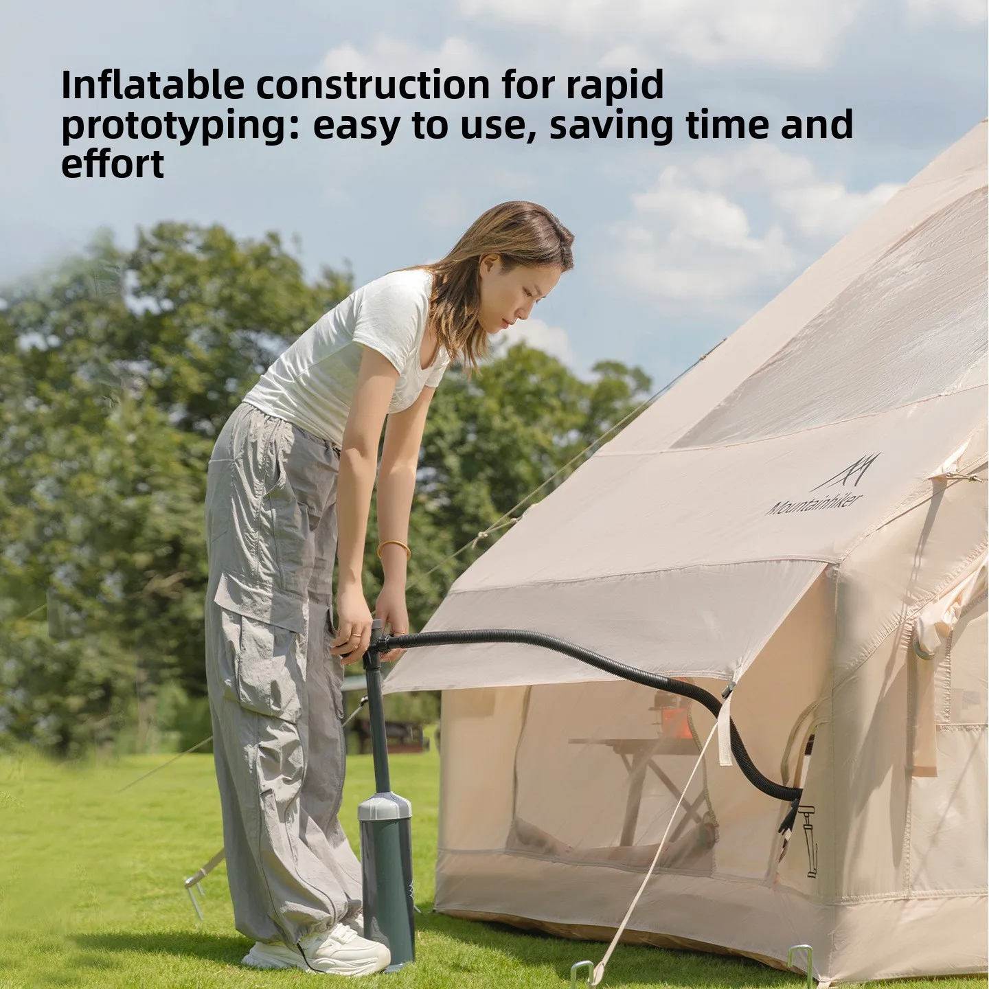เต็นท์เป่าลม MOUNTAINHIKER สีด - Outdoor Camping Inflatable Tent บทวิจารณ์และราคา