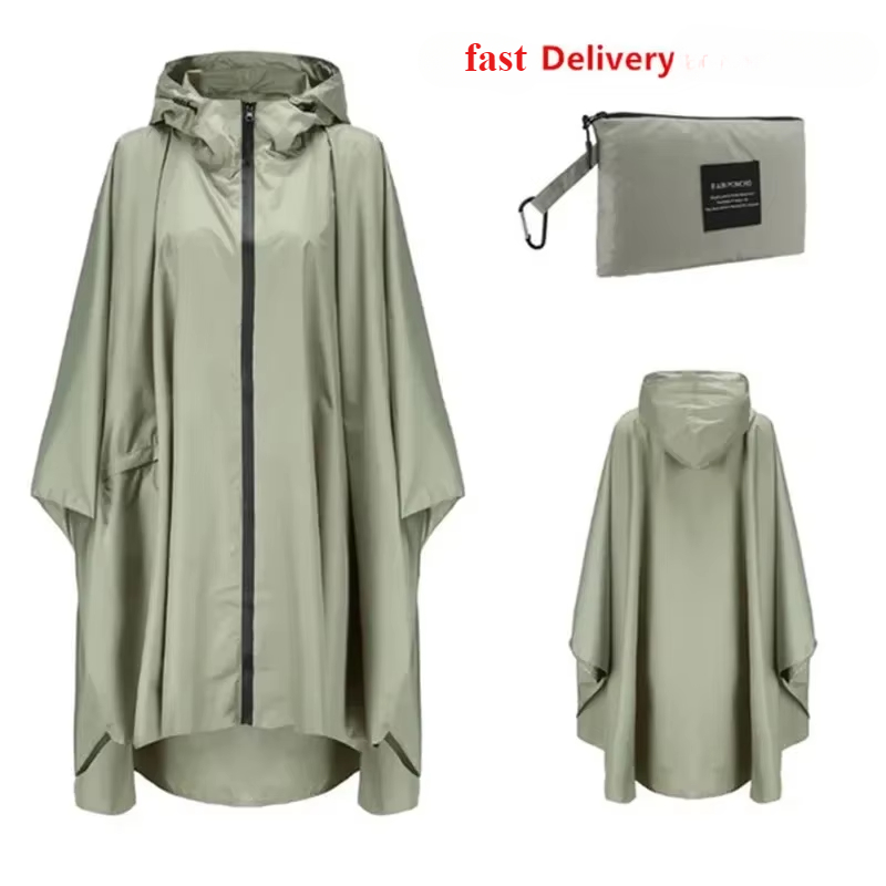ไนลอนรถจักรยานยนต์ผู้ใหญ่เสื้อ - Camping Rain Poncho บทวิจารณ์และราคา